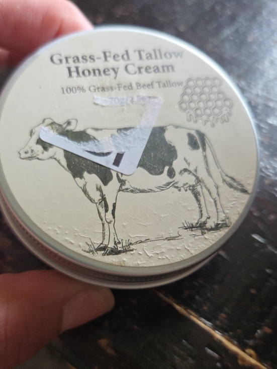 Other - 100% Grass-Fed Tallow Honey Cream In Tin New Sealed